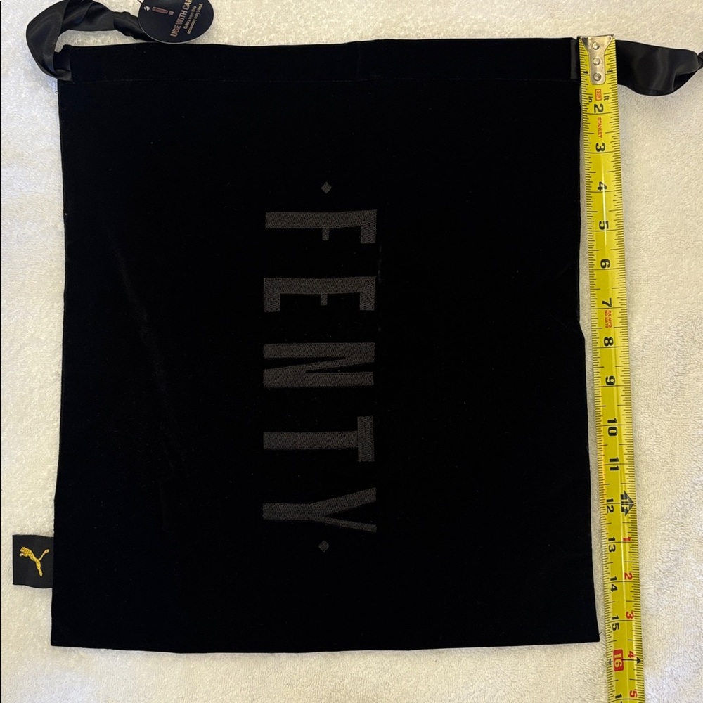 Fenty Black Velvet Drawstring Bag - Picture 2 of 5